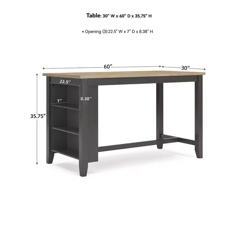 Signature Design by Ashley Gesthaven Counter Height Dining Table with Butcher Block Top