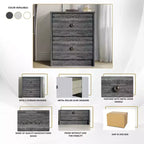 ChaletPosh 2 Drawers Nightstand