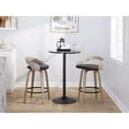 LumiSource Set of 2 26 Grotto Swivel Counter Height Barstools