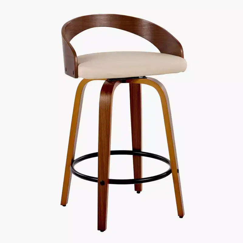 LumiSource Set of 2 26 Grotto Swivel Counter Height Barstools