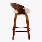 LumiSource Set of 2 26 Grotto Swivel Counter Height Barstools