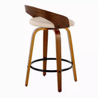 LumiSource Set of 2 26 Grotto Swivel Counter Height Barstools
