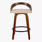 LumiSource Set of 2 26 Grotto Swivel Counter Height Barstools