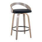 LumiSource Set of 2 26 Grotto Swivel Counter Height Barstools