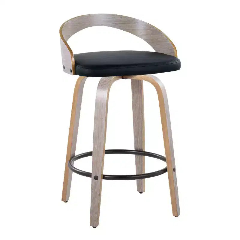 LumiSource Set of 2 26 Grotto Swivel Counter Height Barstools