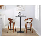 LumiSource Set of 2 26 Grotto Swivel Counter Height Barstools