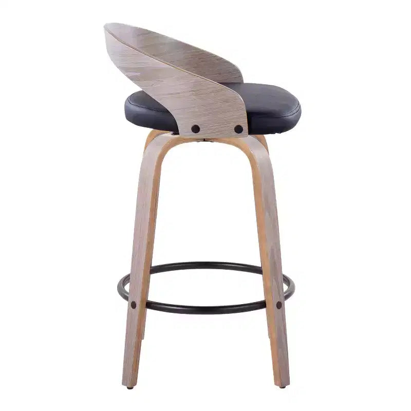 LumiSource Set of 2 26 Grotto Swivel Counter Height Barstools