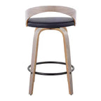 LumiSource Set of 2 26 Grotto Swivel Counter Height Barstools