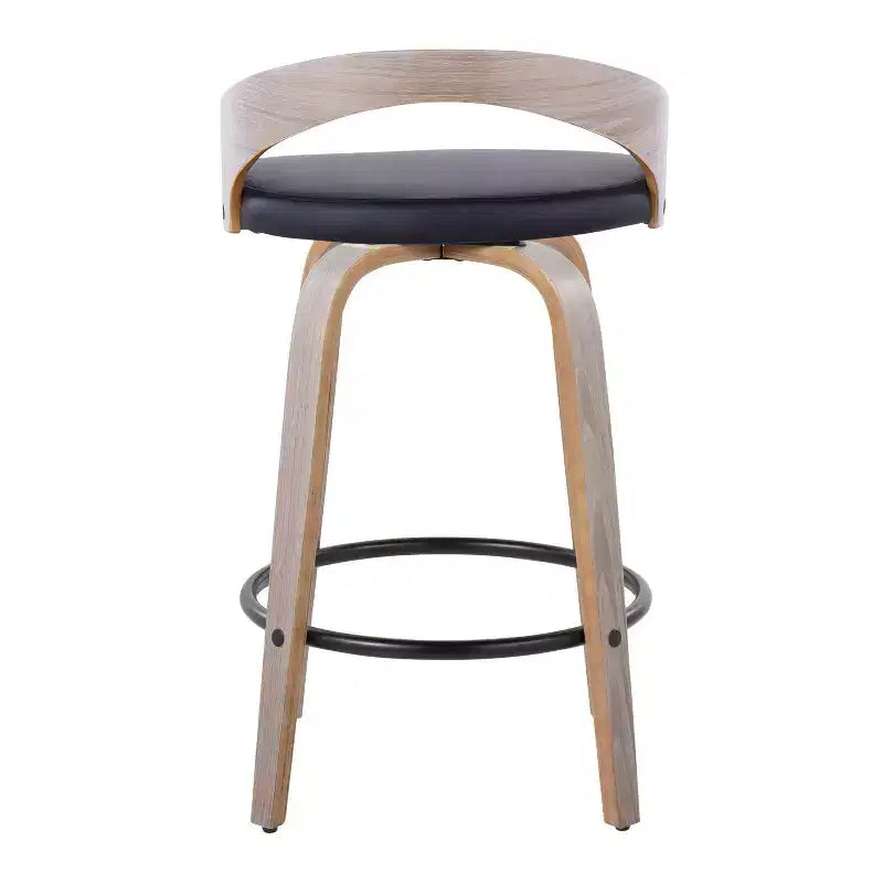 LumiSource Set of 2 26 Grotto Swivel Counter Height Barstools