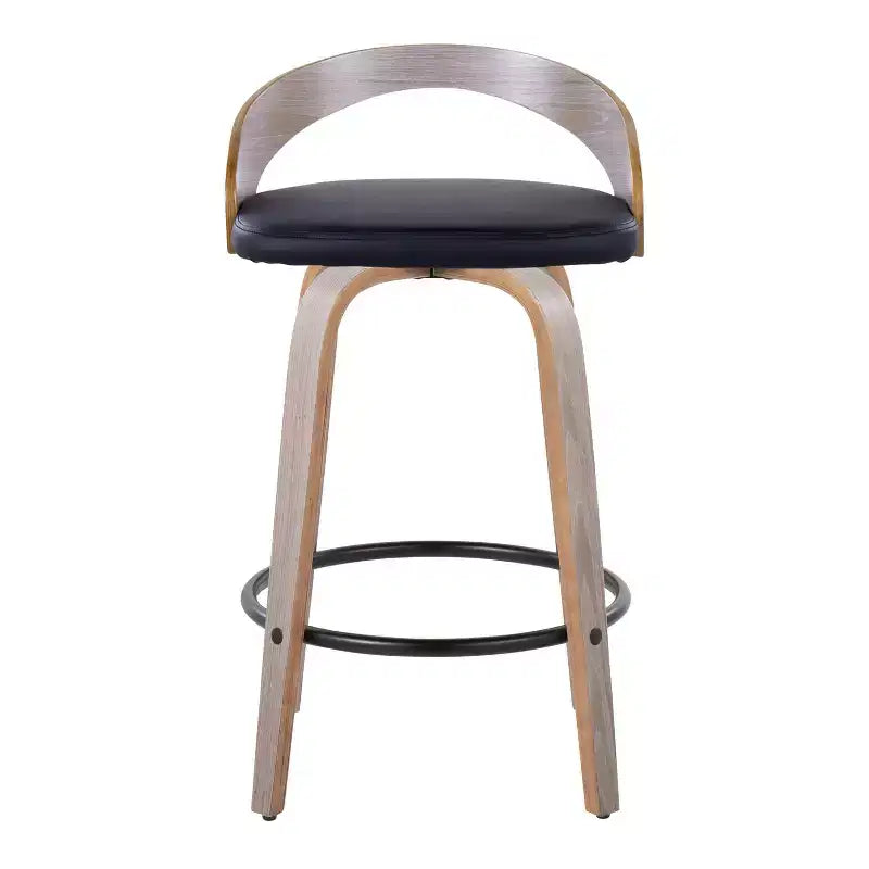 LumiSource Set of 2 26 Grotto Swivel Counter Height Barstools