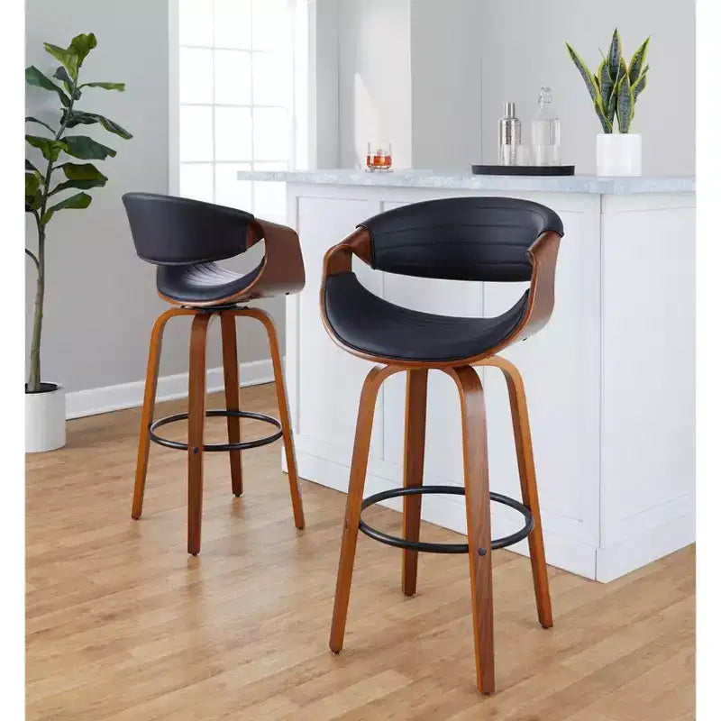 LumiSource Set of 2 30 Symphony Swivel Barstools