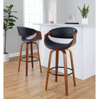 LumiSource Set of 2 30 Symphony Swivel Barstools