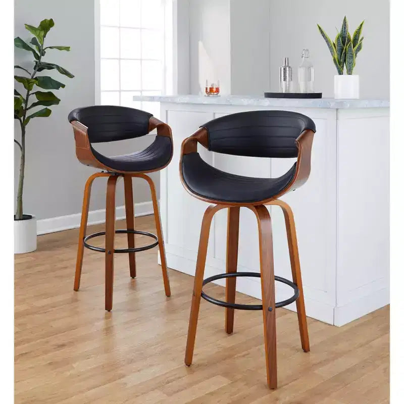 LumiSource Set of 2 30 Symphony Swivel Barstools