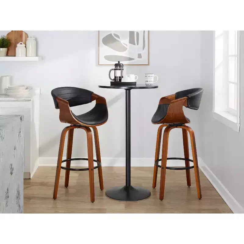 LumiSource Set of 2 30 Symphony Swivel Barstools
