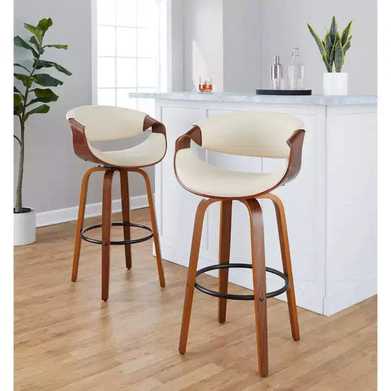 LumiSource Set of 2 30 Symphony Swivel Barstools