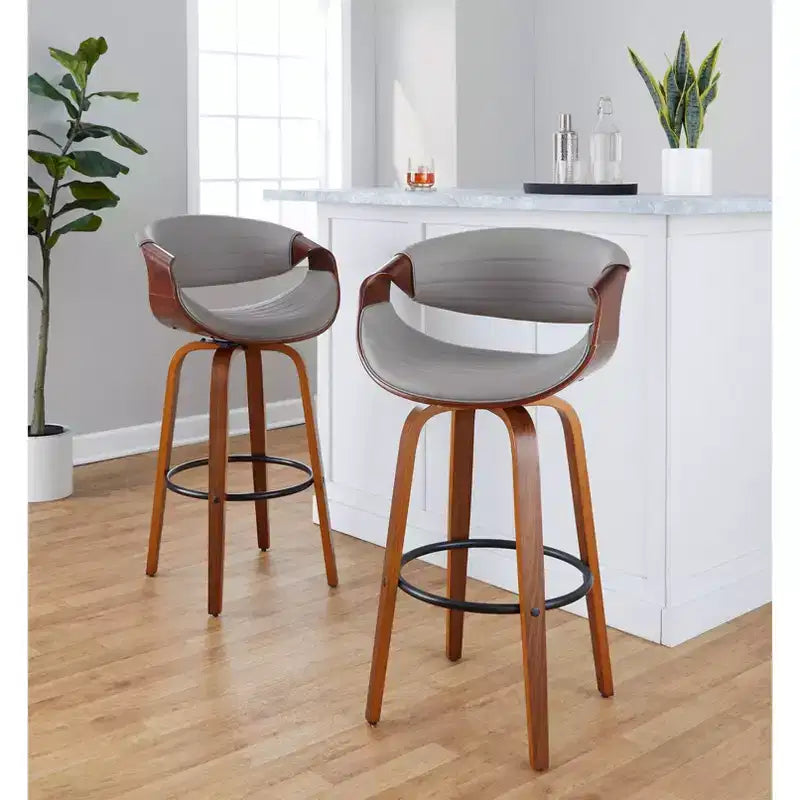 LumiSource Set of 2 30 Symphony Swivel Barstools