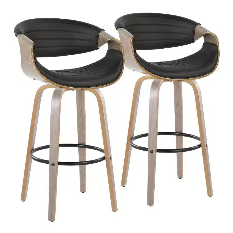 LumiSource Set of 2 30 Symphony Swivel Barstools