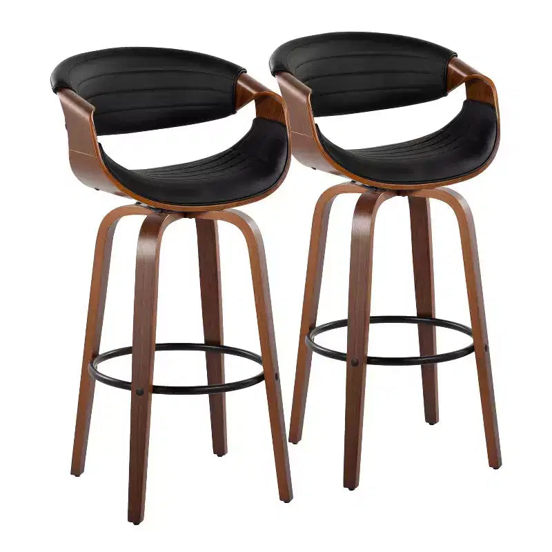 LumiSource Set of 2 30 Symphony Swivel Barstools