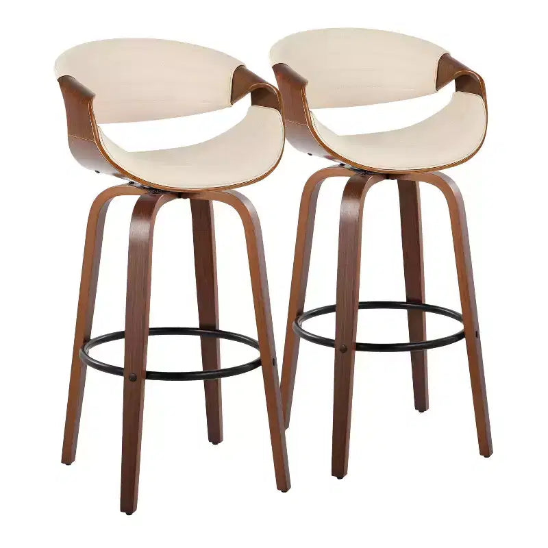 LumiSource Set of 2 30 Symphony Swivel Barstools
