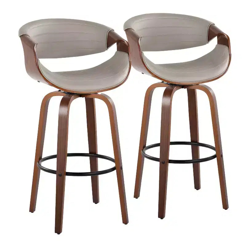 LumiSource Set of 2 30 Symphony Swivel Barstools