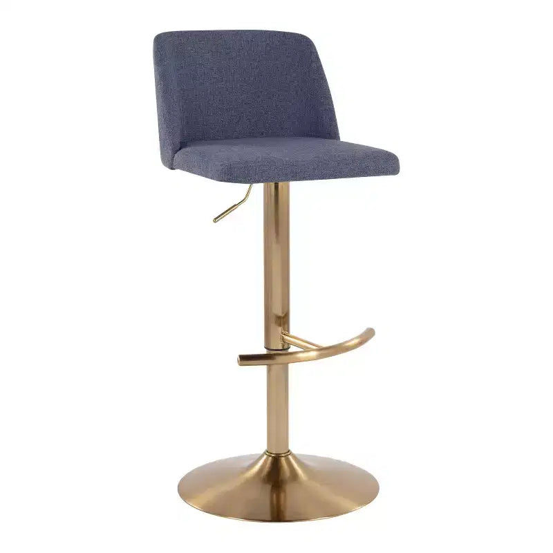 LumiSource Set of 2 Toriano Adjustable Swivel Barstools