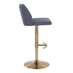 LumiSource Set of 2 Toriano Adjustable Swivel Barstools