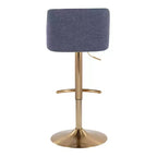 LumiSource Set of 2 Toriano Adjustable Swivel Barstools
