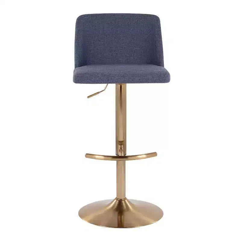LumiSource Set of 2 Toriano Adjustable Swivel Barstools