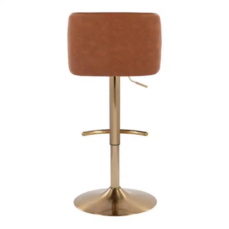 LumiSource Set of 2 Toriano Adjustable Swivel Barstools