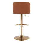 LumiSource Set of 2 Toriano Adjustable Swivel Barstools
