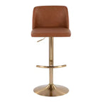 LumiSource Set of 2 Toriano Adjustable Swivel Barstools