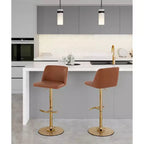 LumiSource Set of 2 Toriano Adjustable Swivel Barstools