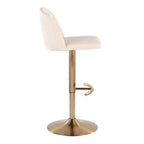 LumiSource Set of 2 Toriano Adjustable Swivel Barstools