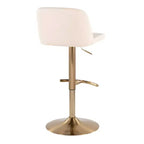 LumiSource Set of 2 Toriano Adjustable Swivel Barstools