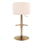 LumiSource Set of 2 Toriano Adjustable Swivel Barstools