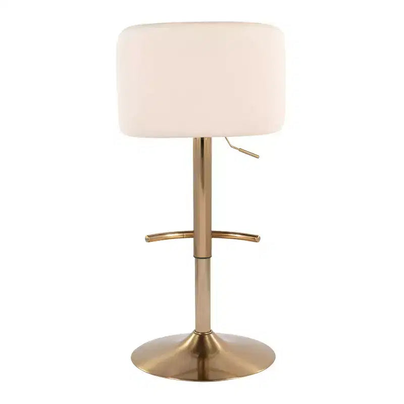 LumiSource Set of 2 Toriano Adjustable Swivel Barstools