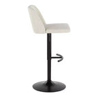 LumiSource Set of 2 Toriano Adjustable Swivel Barstools
