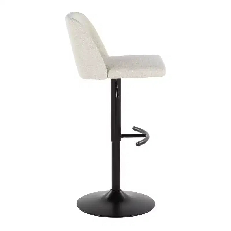 LumiSource Set of 2 Toriano Adjustable Swivel Barstools