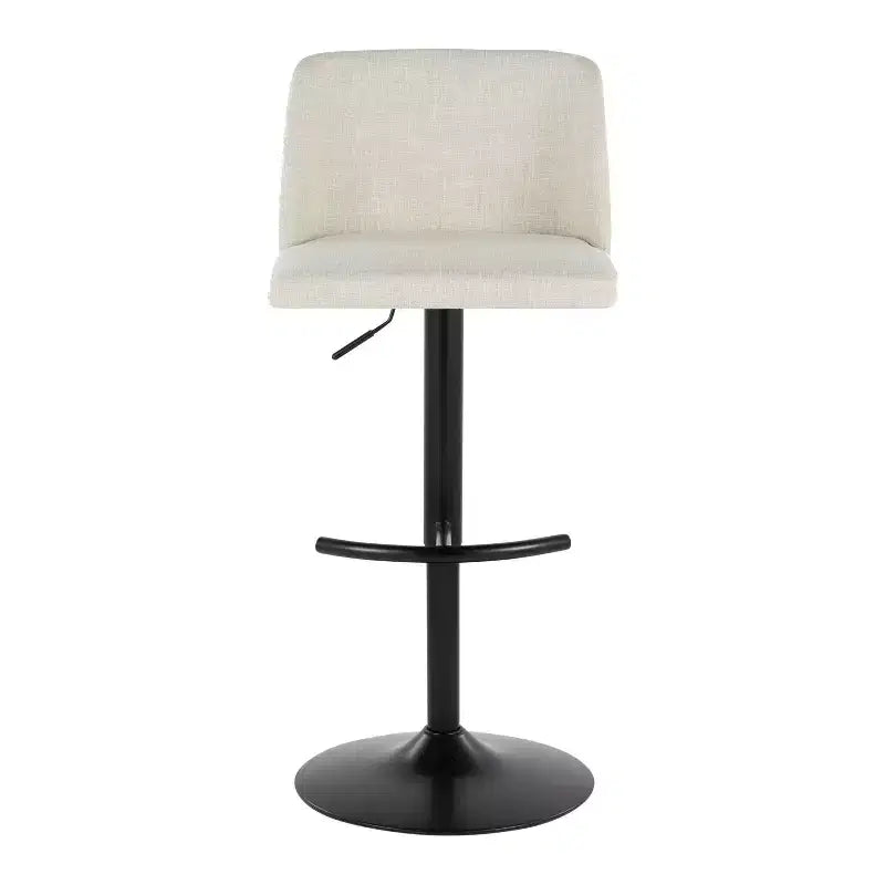 LumiSource Set of 2 Toriano Adjustable Swivel Barstools