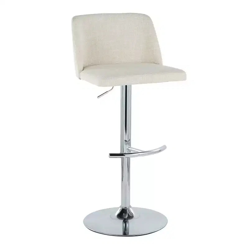 LumiSource Set of 2 Toriano Adjustable Swivel Barstools
