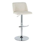 LumiSource Set of 2 Toriano Adjustable Swivel Barstools