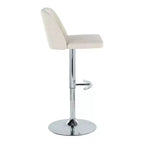 LumiSource Set of 2 Toriano Adjustable Swivel Barstools