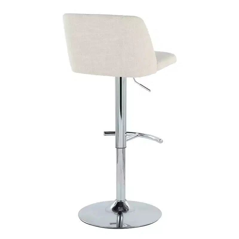 LumiSource Set of 2 Toriano Adjustable Swivel Barstools