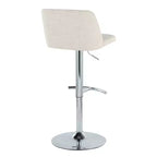 LumiSource Set of 2 Toriano Adjustable Swivel Barstools