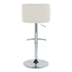 LumiSource Set of 2 Toriano Adjustable Swivel Barstools