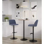 LumiSource Set of 2 Toriano Adjustable Swivel Barstools