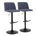 LumiSource Set of 2 Toriano Adjustable Swivel Barstools