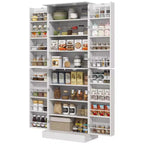 HOMCOM 65 Kitchen Pantry Cabinet, Modern Storage Cabinet with Doors and Shelves, Freestanding Cupboard for Dining Room