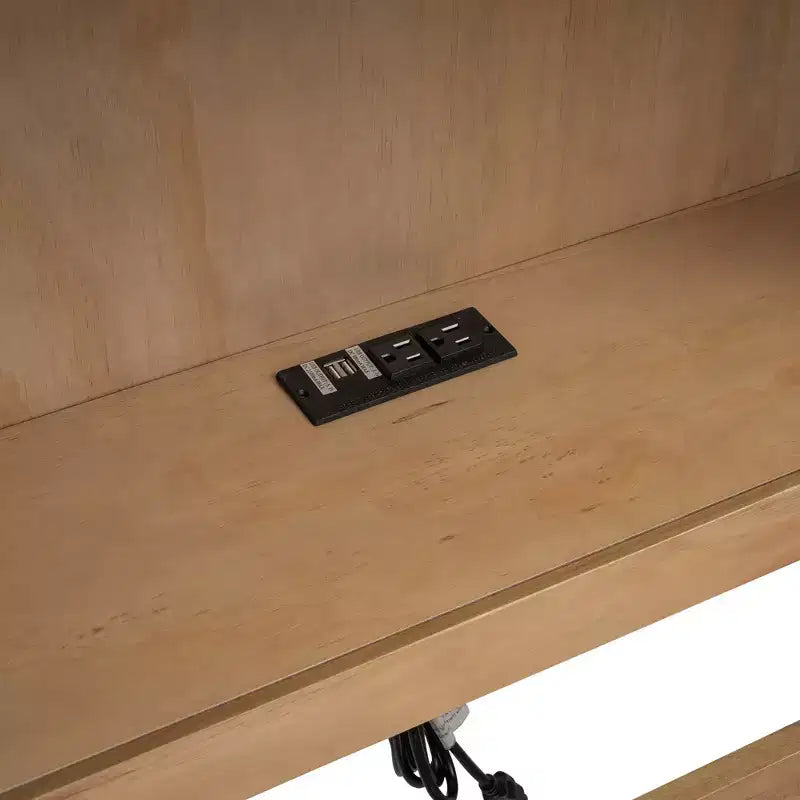 Twin Size Daybed with Trundle/2 Drawers, Storage Cabinets and USB Ports 4B - ModernLuxe