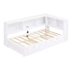 Twin Size Daybed with Trundle/2 Drawers, Storage Cabinets and USB Ports 4B - ModernLuxe
